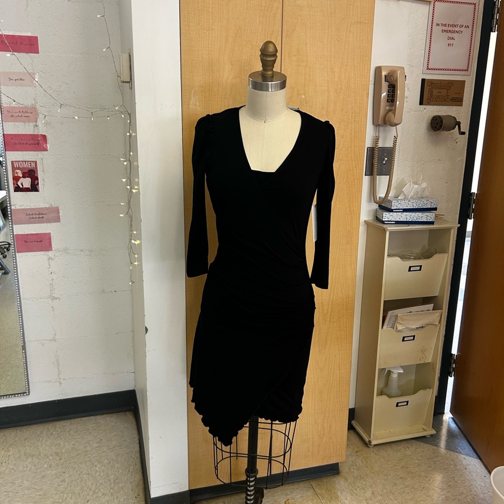 Bailey 44 Black Long Sleeve Dress NWT